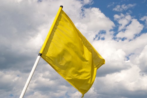 yellow caution flag