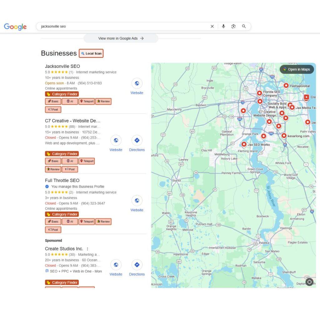 online visibility in your local map pack