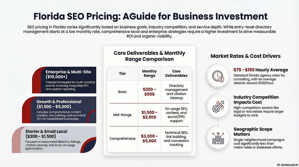 SEO Pricing in Florida: A Comprehensive Guide to Understanding Costs and Value 1 A guide to the varying SEO pricing in Florida
