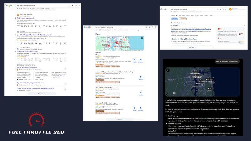 fragmented search - what show up get chosen deliver results framework is important