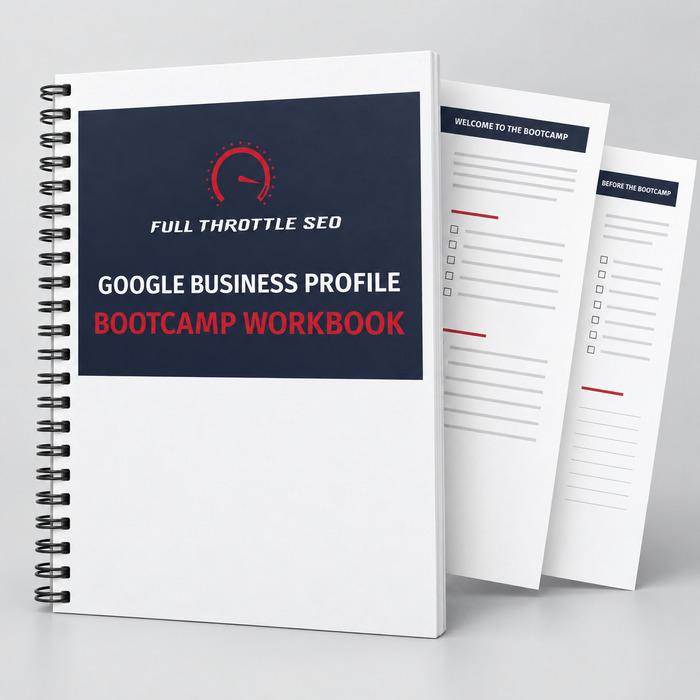 Google Business Profile Bootcamp Workbook Mockup